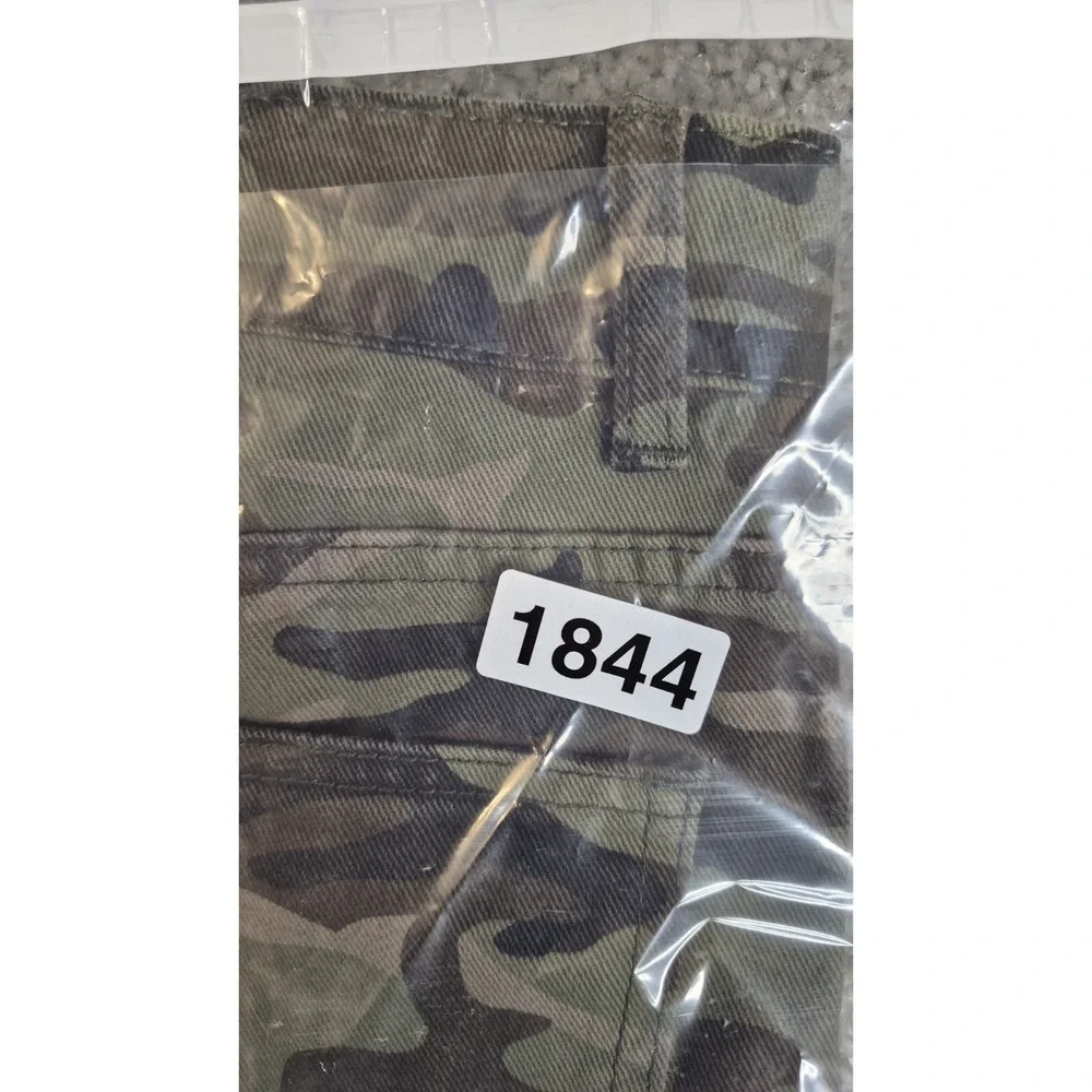 Shein Cargo Jeans‎ Womens 4 Size Small Camo Utility Pocket Baggy